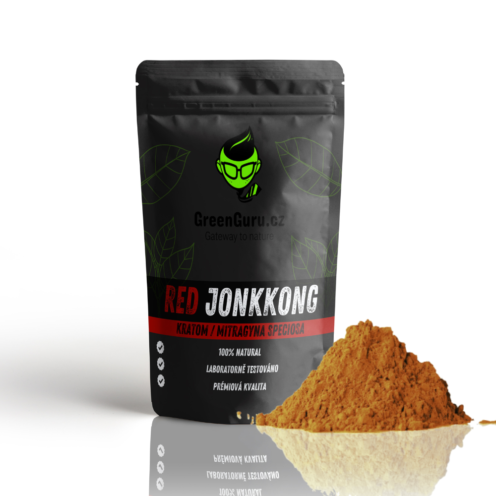 červený kratom prášek
